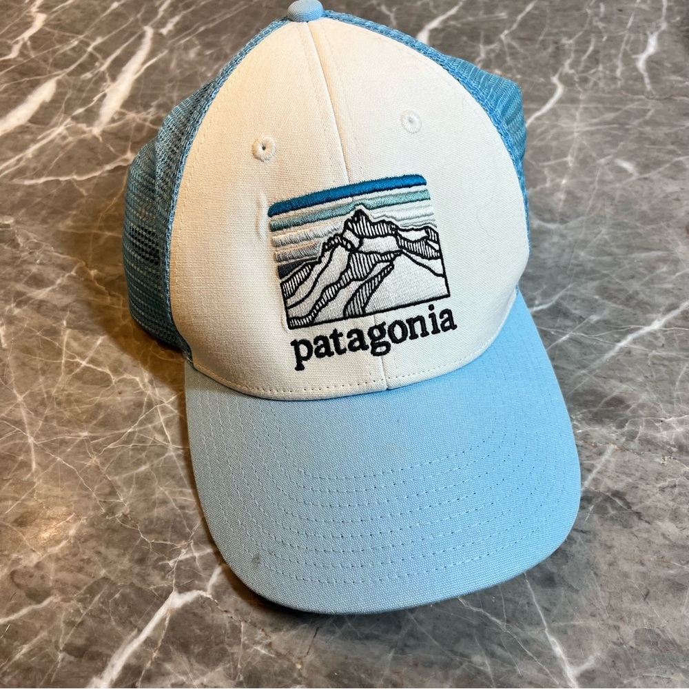 Patagonia Light Blue Hat SnapBack Trucker